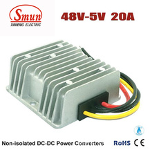 Conversor de 48VDC a 5VDC 20A 100W DC-DC com IP68 impermeável